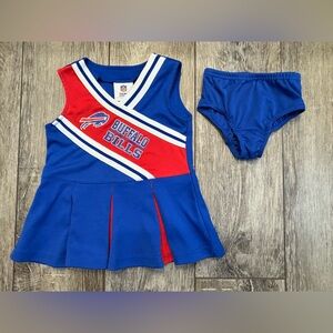 ♥️🏈NFL Buffalo Bills Cheer Dress with Bloomers- Size 2T🏈💙